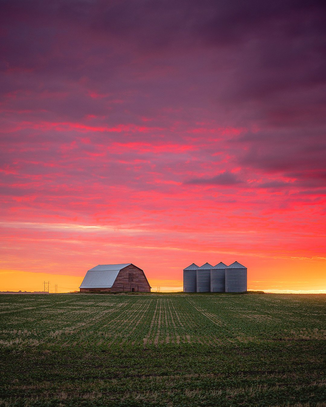 Saskatchewan prairie sunset